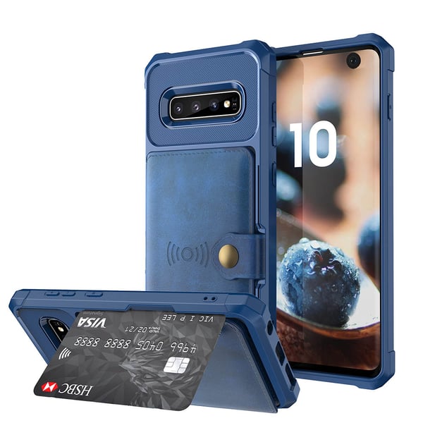 Samsung Galaxy S10E - Professionellt Stilrent Skal med Kortfack