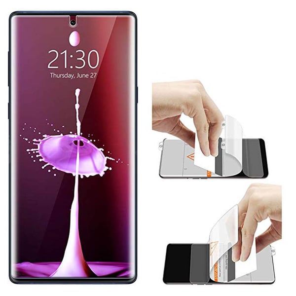 Note 10 3-PACK Skärmskydd 9H Nano-Soft Screen-Fit HD-Clear