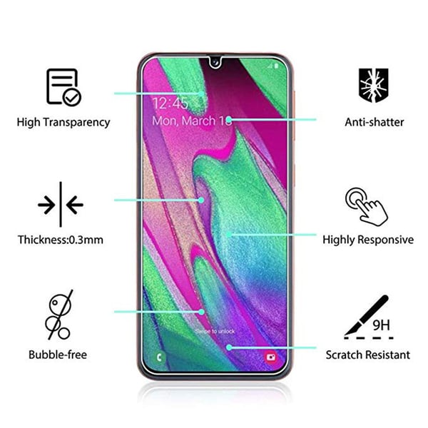 Galaxy A40 | Skärmskydd | Standard | Screen-Fit | HD-Clear