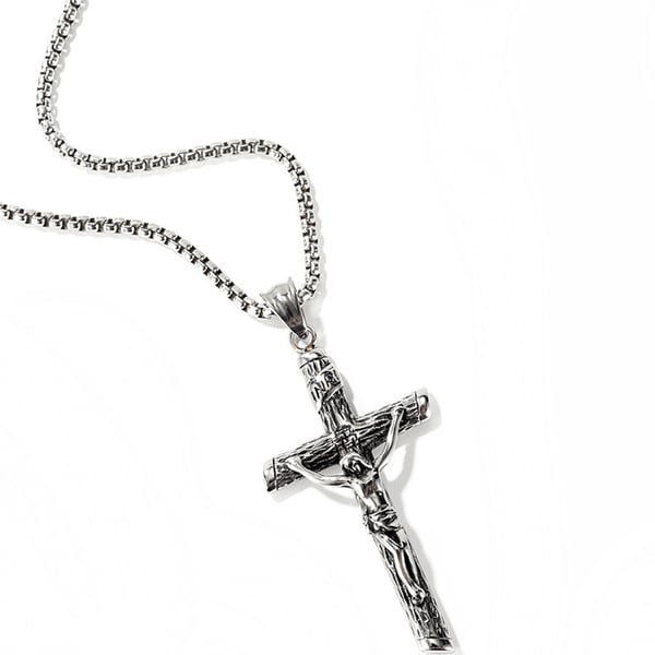 Exklusivt Halsband medJesusKors (Rostfritt Stål)