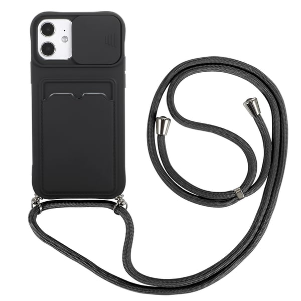iPhone 12 - Stilrent Praktiskt Silikonskal med Kortfack