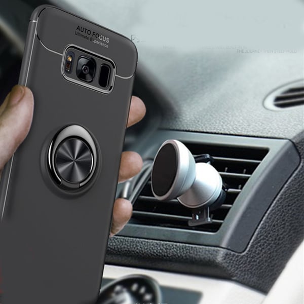 Auto Focus Hybridskal med Ringhållare - Samsung Galaxy S8