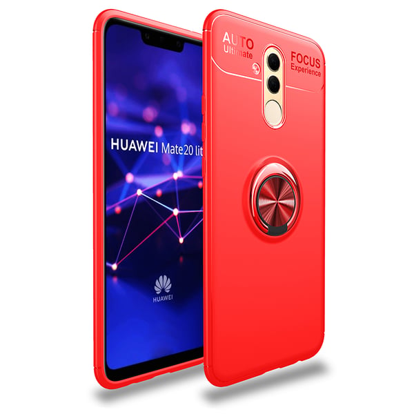 Stilsäkert Skal Auto Focus med Ringhållare - Huawei Mate 20 Lite