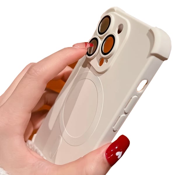 iPhone 14 Pro -  Silikonskal med Magnetiskt Stötskydd