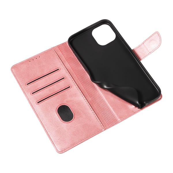 iPhone 15 plus - Pl�nboksfodral L�der i Flera F�rger