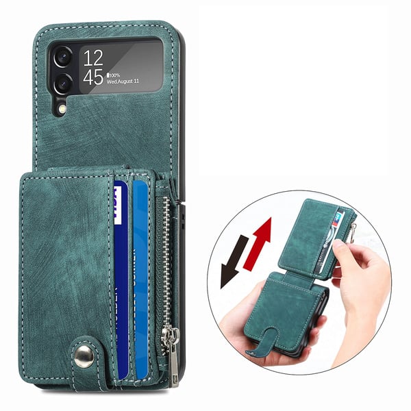 Samsung Galaxy Z Flip 4 - Stilrent Skal med Korthållare