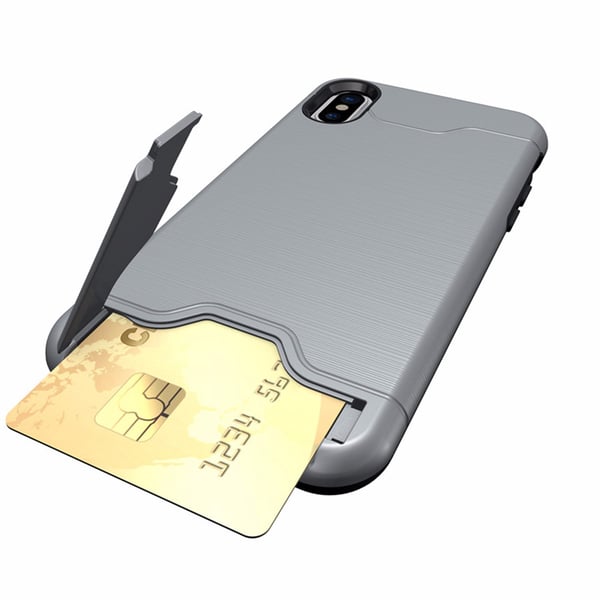 Elegant Smart Skal med Kortfack - iPhone XS MAX