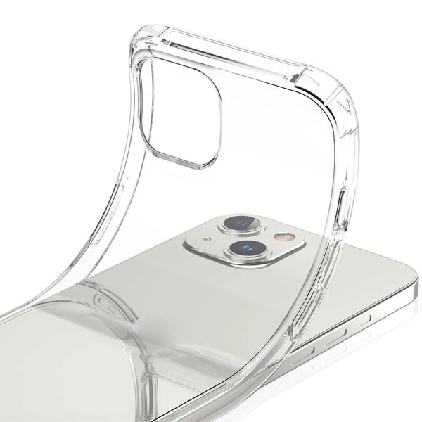 iPhone 14 - 1 Set St�td�mpande Silikonskal med Sk�rmskydd