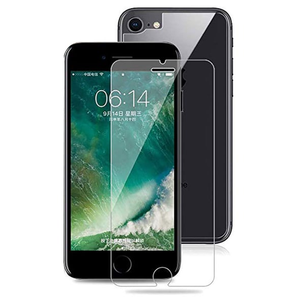iPhone 8 3-PACK Baksida Skärmskydd 9H Screen-Fit HD-Clear.