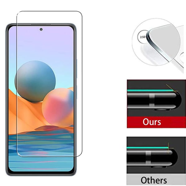 Redmi Note 10 Pro Sk�rmskydd och Kameralinsskydd (2-pack)