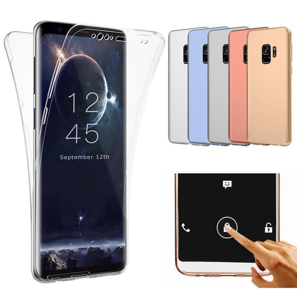 Samsung Galaxy S9 Dubbelsidigt silikonfodral med TOUCHFUNKTION