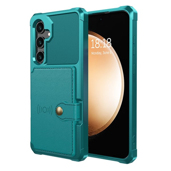 Samsung Galaxy A35 5G - Plånboksfodral i PU-läder med magnetiskt hållare