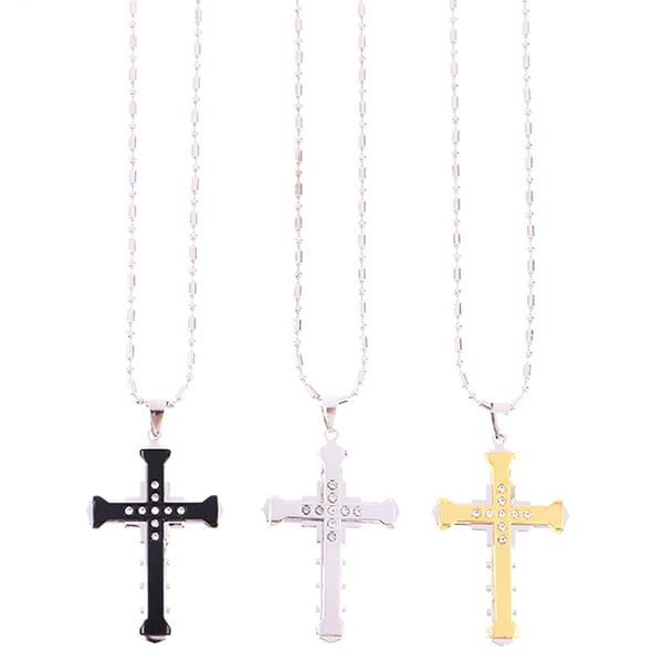 Exklusivt Stilrent Kors Halsband