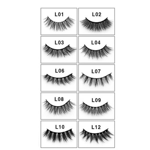 Lösögonfransar i 3D-Minkhår från Merisdel (4-PACK)