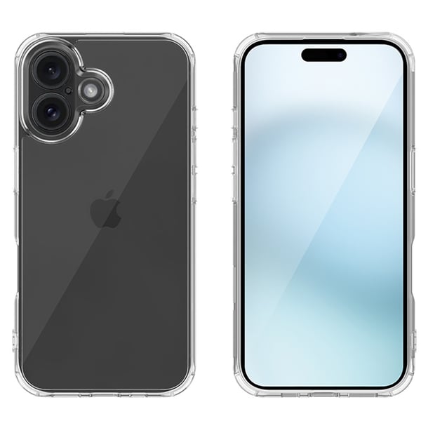 iPhone 16 Skal - Minimalistisk Design, Maximal Säkerhet Transparent Silikonskal