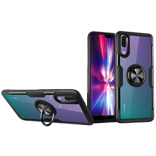 Huawei P20 - Skyddsskal med Ringhållare (LEMAN)