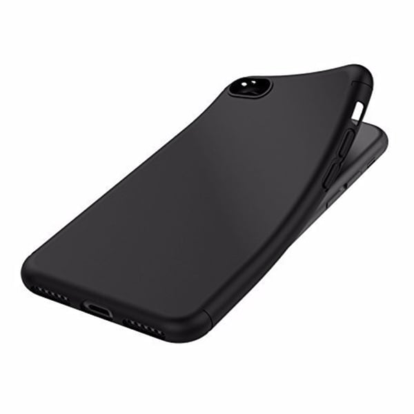 iPhone 7 - Mattbehandlat Silikonskal & Mjukt Skärmskydd