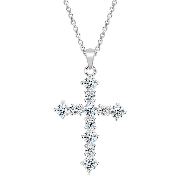 Stilrent Exklusivt Kors Halsband Hög Kvalitet