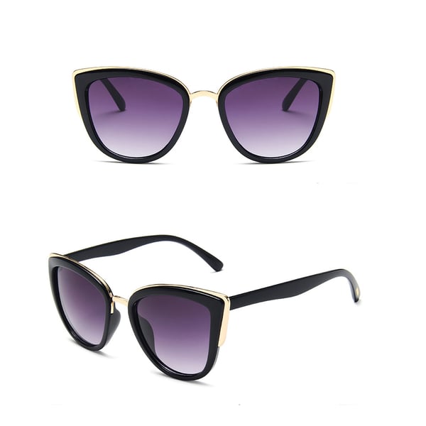 Eleganta Cat Eye Polariserade Hög Kvalitet Solglasögon