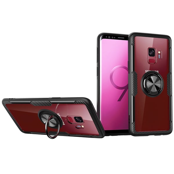 Samsung Galaxy S9+ - Stilsäkert Skal med Ringhållare