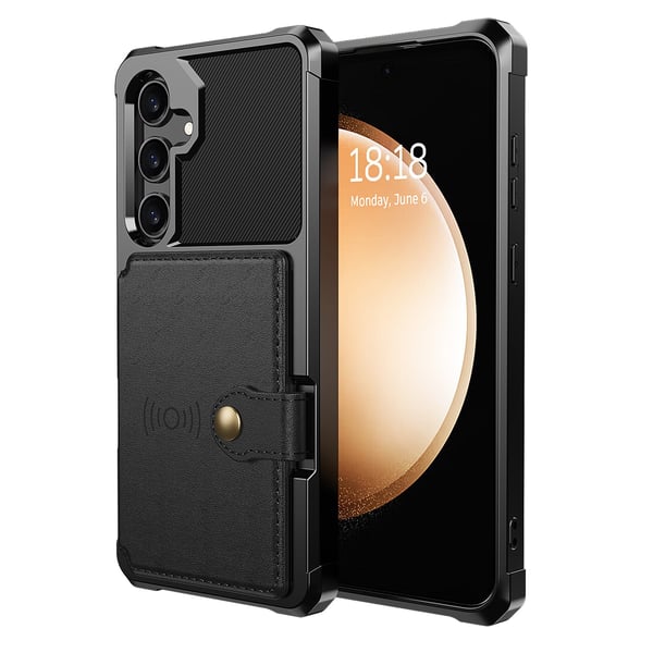 Samsung Galaxy A55 5G - Plånboksfodral i PU-Läder med magnetiskt hållare
