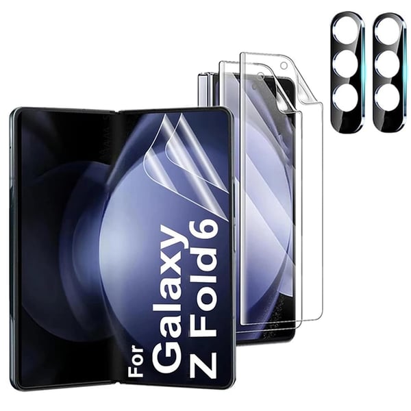 4in1 Z Fold 6 Hydrogel Skärmskydd & 2.5D Kameralinsskydd