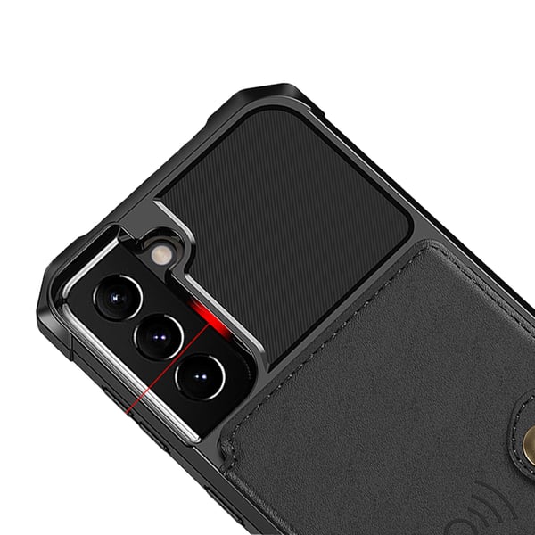 Samsung Galaxy S22 - Stilsäkert Skal med Korthållare