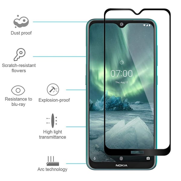 Nokia 6.2 Skärmskydd 2.5D 9H 0,3mm HD-Clear