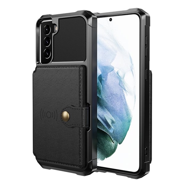 Samsung Galaxy S22 - Stilsäkert Skal med Korthållare