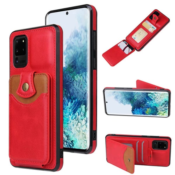 Samsung Galaxy S20 Ultra - Stilrent Skal med Kortfack