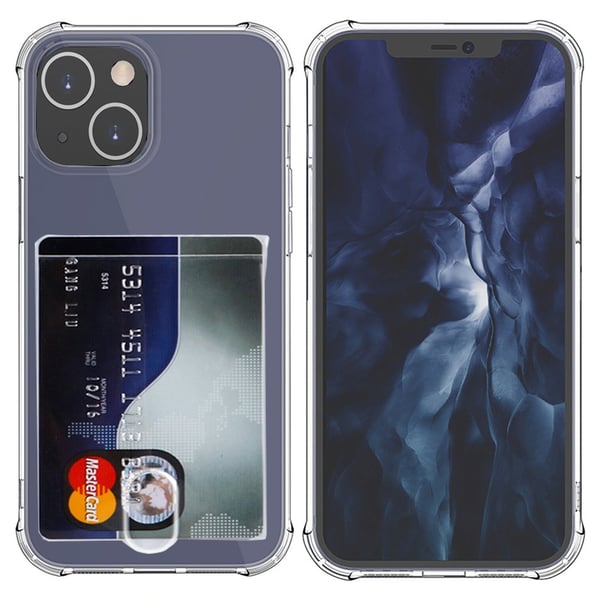 iPhone 14 Plus - Skal med Korthållare & Hydrogel Skärmskydd
