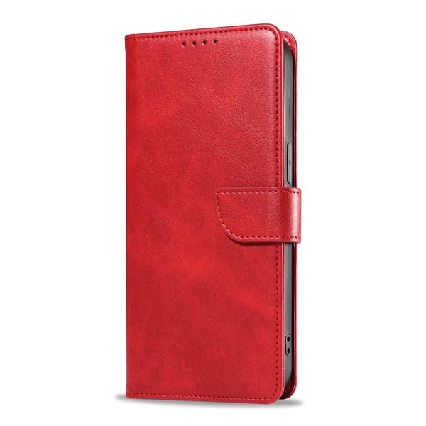 iPhone 15 plus - Pl�nboksfodral L�der i Flera F�rger
