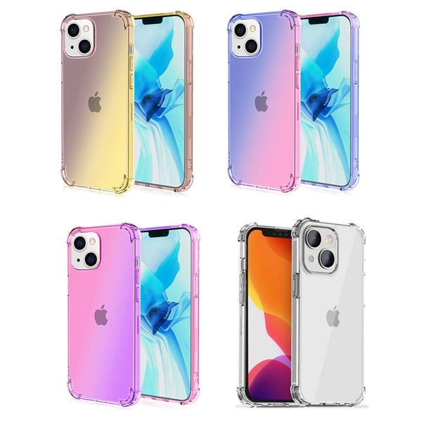 iPhone 14 - Stilrent Skyddande Gradient Silikonskal