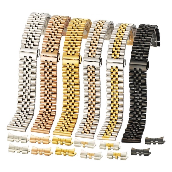 Stilsäker Hållbar Rostfritt Stål Klockarmbands Länk