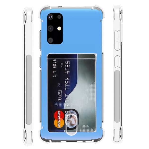 Samsung Galaxy S20 Plus Skal med Korthållare & Mjukt Skärmskydd