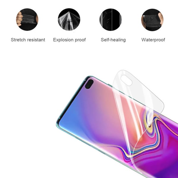 2-PACK Galaxy S10 Plus Mjukt Fram- & Baksida PET Skärmskydd