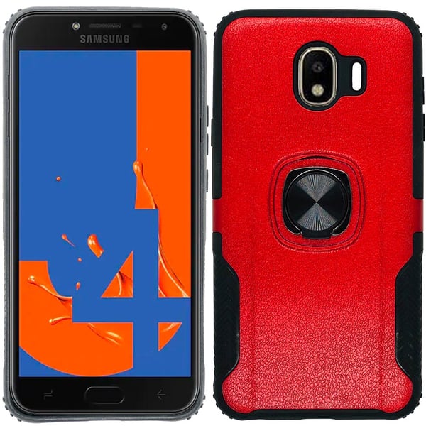 Exklusivt Skal med Ringh�llare - Samsung Galaxy J4 2018