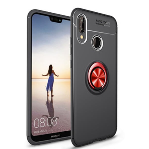 Huawei P20 Lite - AUTO FOCUS - Skal med Ringhållare