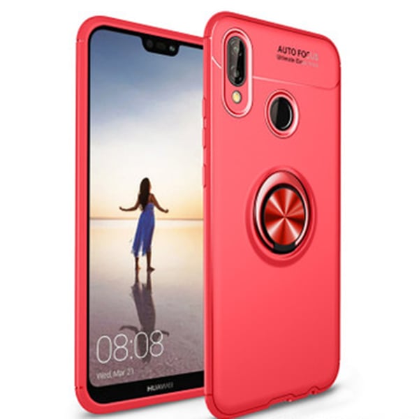 Praktiskt Skal med Ringhållare - Huawei P20 Lite