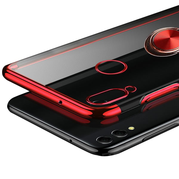Samsung Galaxy A40 - Stils�kert Silikonskal med Ringh�llare