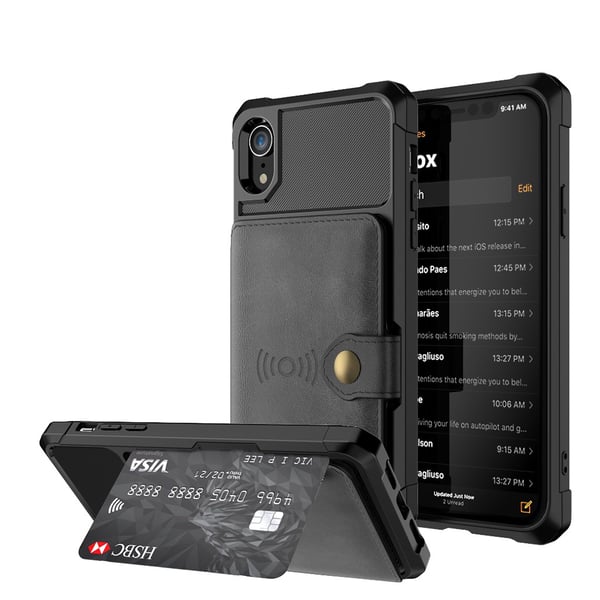 iPhone XR - Effektfullt Skal med Kortfack
