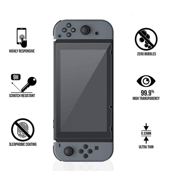 2-PACK Nintendo Switch Skärmskydd Standard 0,3mm