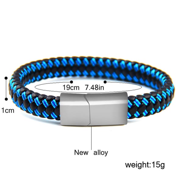 Exklusivt Slittåligt Flerfärgat Flätat Armband