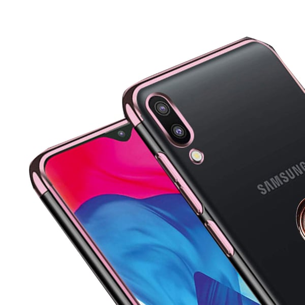 Samsung Galaxy A40 - Stils�kert Silikonskal med Ringh�llare