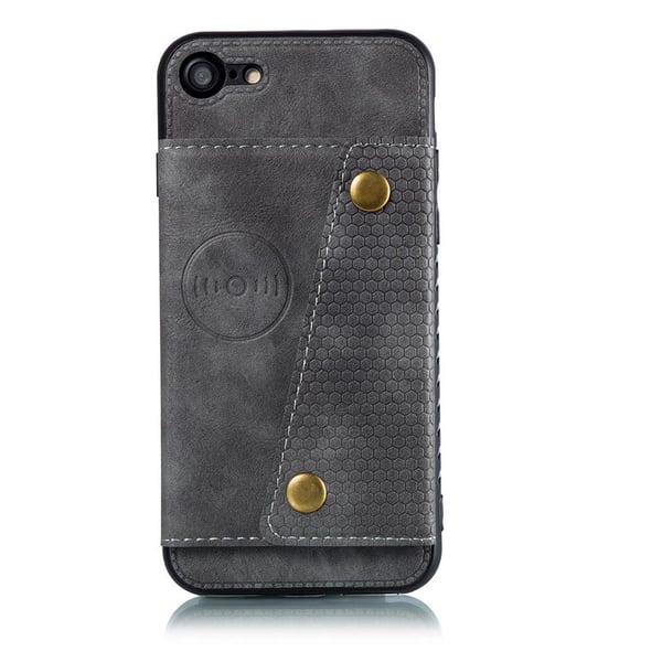 iPhone 7 - Smart Stilrent Retro Skal med Kortfack