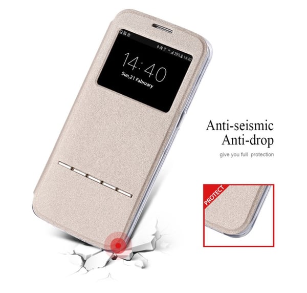 Samsung S8+ Smartfodral med fönster och svarsfunktion