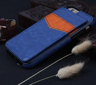 iPhone 6/6S Elegant Läderskal med plånbok/Kortfack