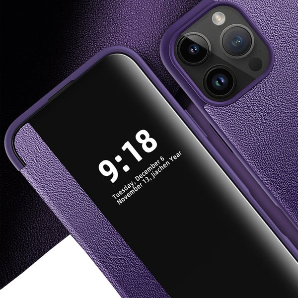 iPhone 14 Pro  Smart Fodral med Fönster & SIM-hållare