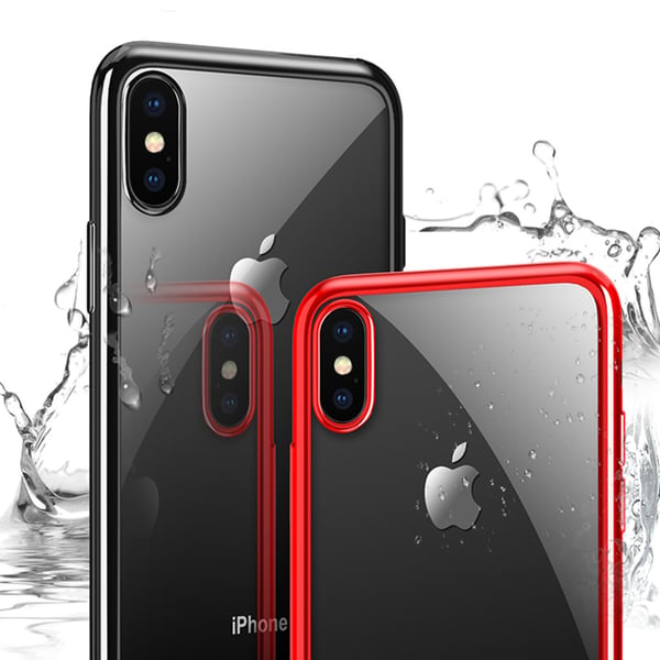Electroplated Skal av mjuk Silikon till iPhone XS Max