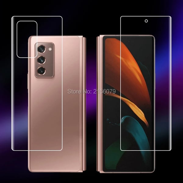 3-PACK Samsung Galaxy Z Fold 2 -Smart Hydrogel Skärmskydd 4 in 1